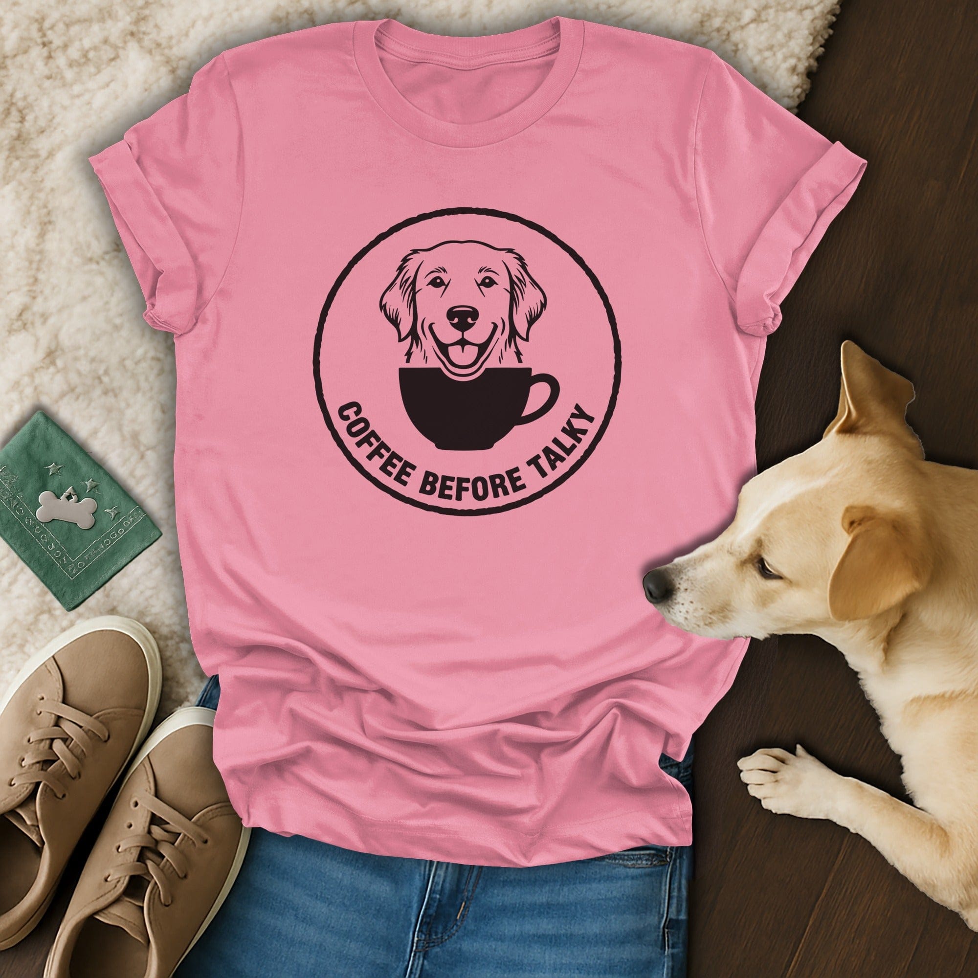 Coffee Before Talky Funny Dog Lover T-shirt
