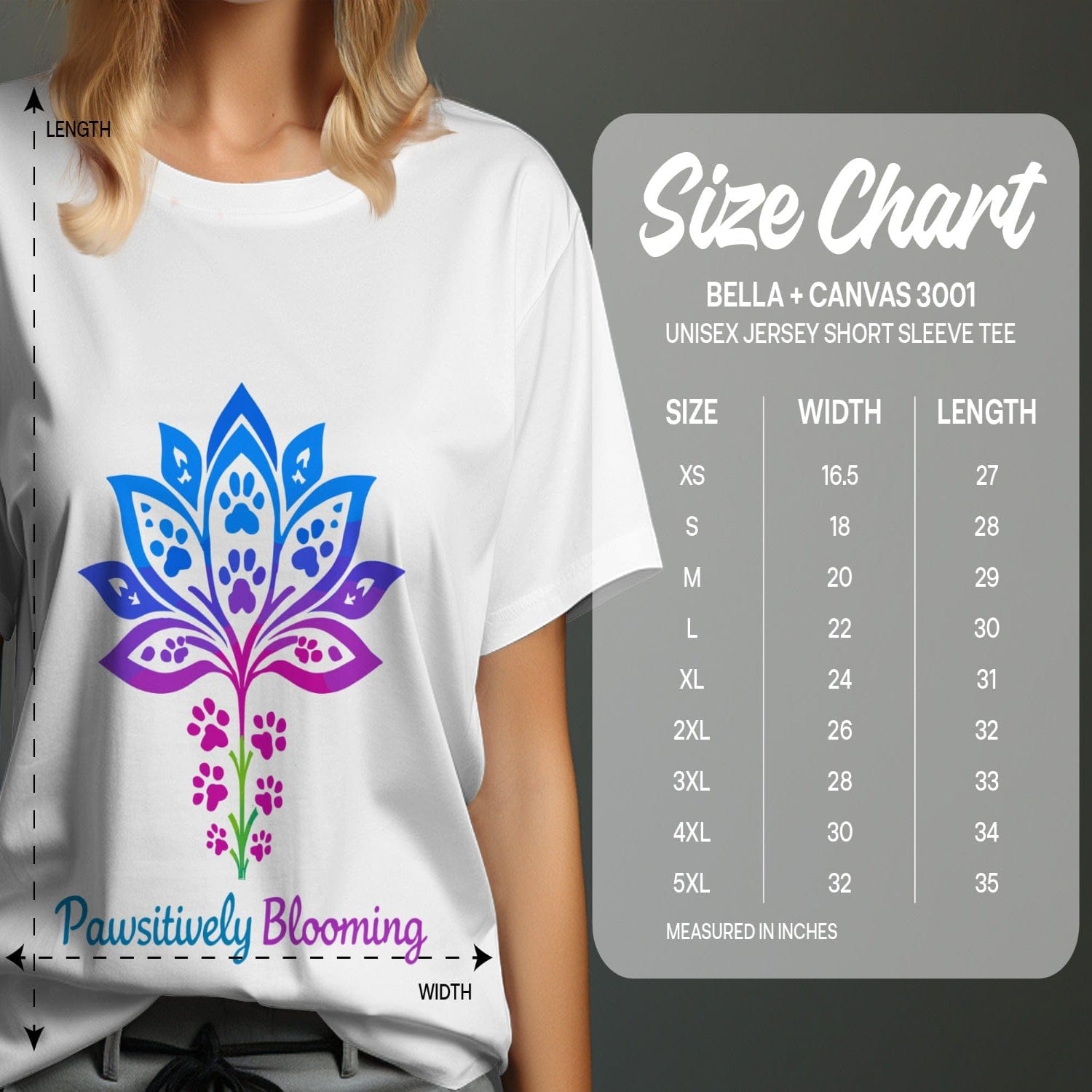 Pawsitively Blooming Unisex Jersey Short Sleeve Tee