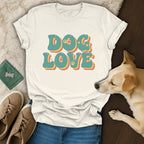 Retro Dog Love T-Shirt 🌻🐕