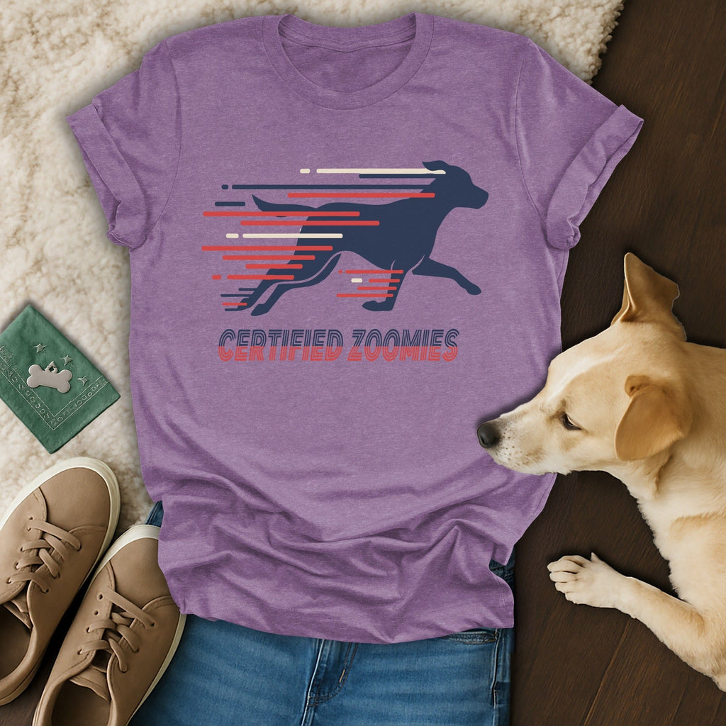 Certified Zoomies Graphic Dog Lover T-shirt