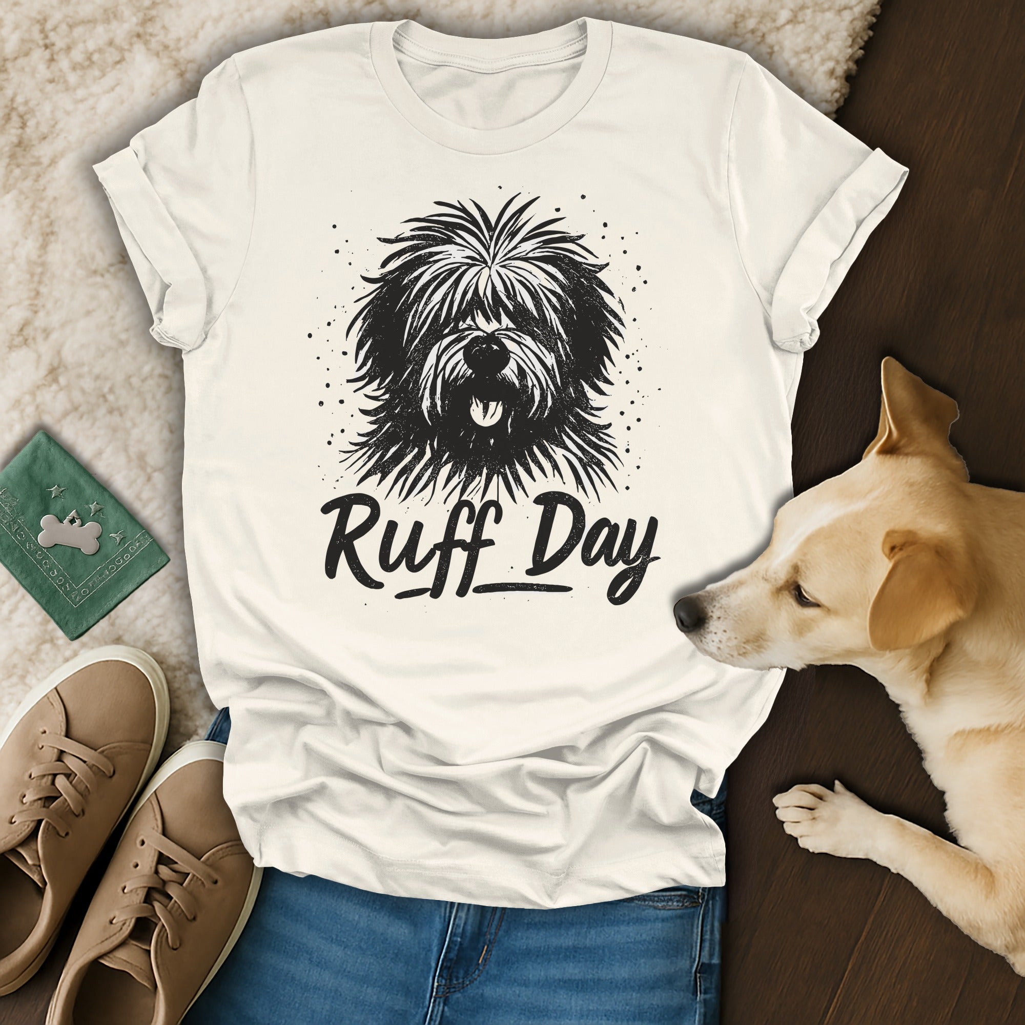 Ruff Day Shirt Funny Dog Lover Gift Graphic Tee Top