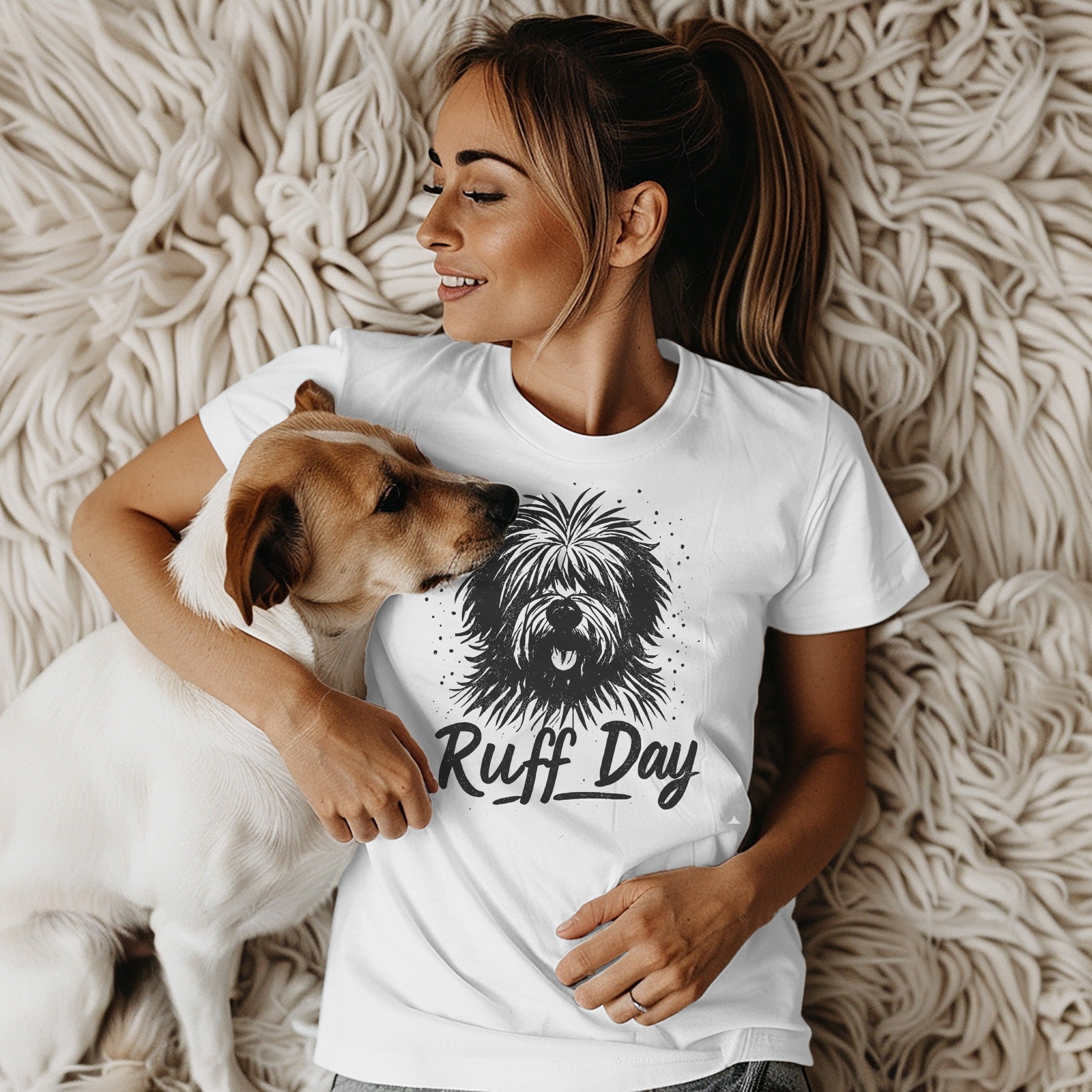 Ruff Day Casual T-Shirt for Dog Lovers