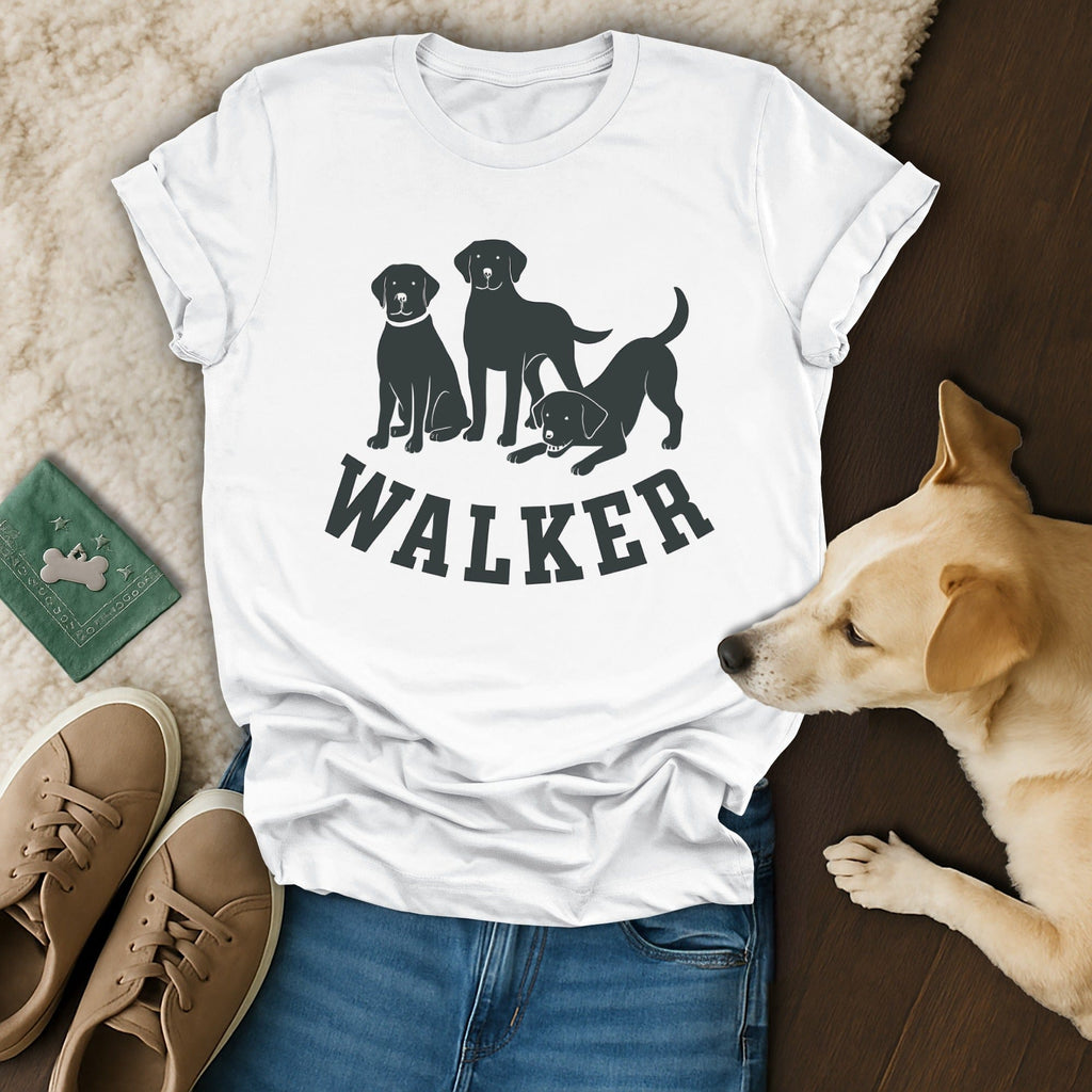 Walker Dog Illustration Graphic T-shirt