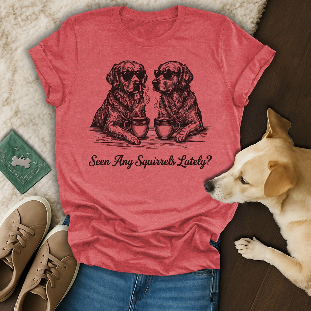 Seen Any Squirrels Lately Golden Retriever Coffee T-Shirt
Golden Retriever
Dog Shirt
Squirrel Humor
Coffee Dogs
Sunglasses Dogs
Pet Lover
Animal Print
Dog Lover Gift
Funny Dog Tee
Canine Design
Puppy Graphic
Humorous Shirt
Dog Mom Gift
Dog Dad Gift
Cute Dog Shirt
Animal Enthusiast
Golden Retriever Fan
Coffee Lover Gift
Unique Dog Design
Pet Owner Style