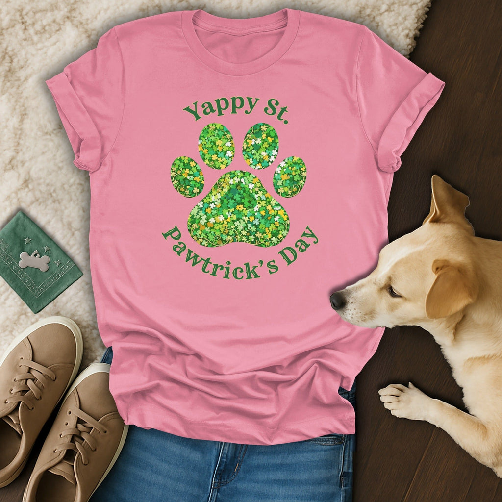 Yappy St. Pawtrick's Day Festive Dog Lover T-Shirt