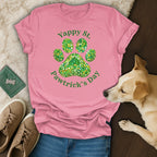 Yappy St. Pawtrick's Day Festive Dog Lover T-Shirt