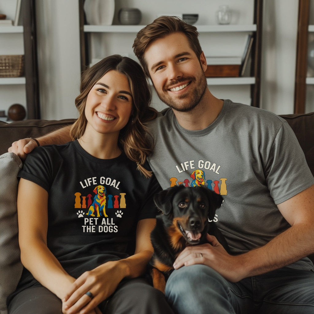 Life Goal Pet All The Dogs Fun Graphic Tee Product