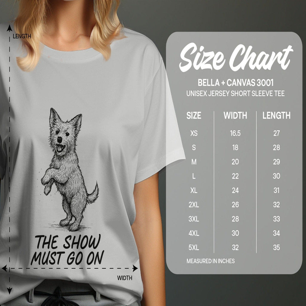The Show Must Go On Unisex Jersey Short Sleeve Tee
