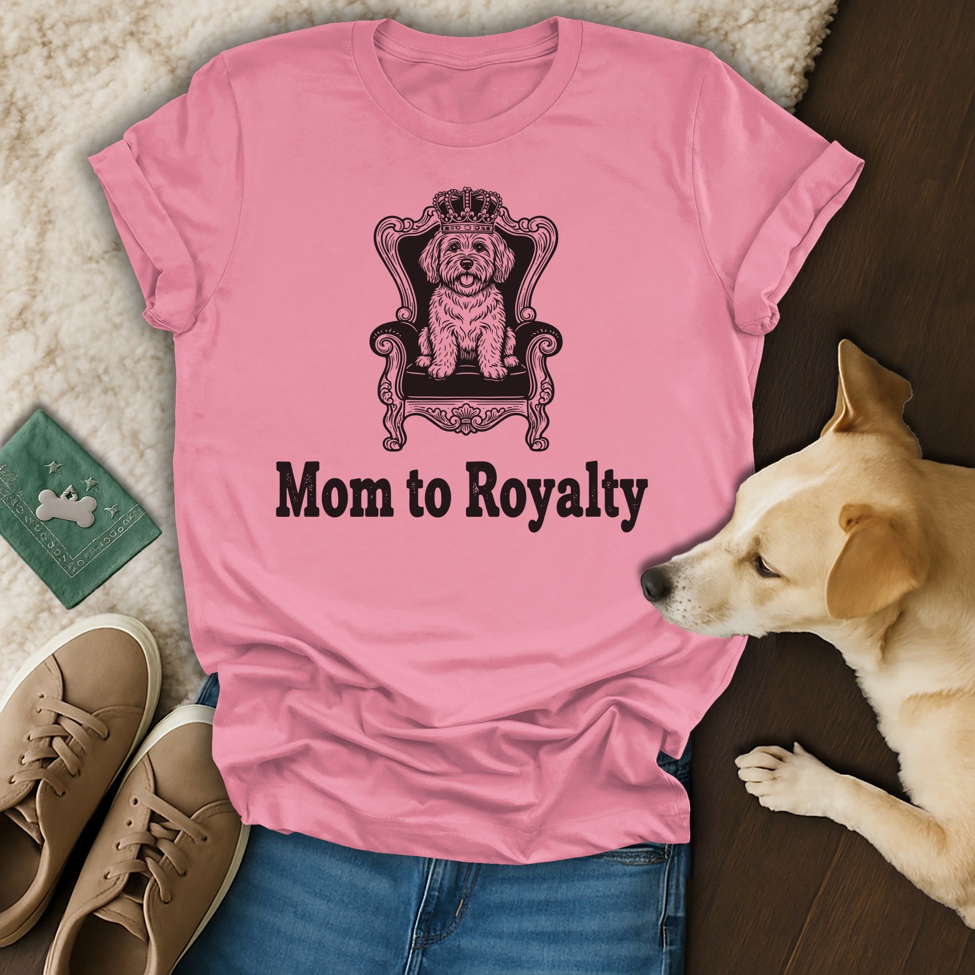 Mom to Royalty Cute Pink Dog Lover T-Shirt