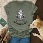 His Golden Majesty Graphic Tee For Dog Lovers