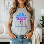 Pawsitively Blooming Flower Dog Themed Graphic Tee