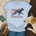 Certified Zoomies Graphic Dog Running T-Shirt