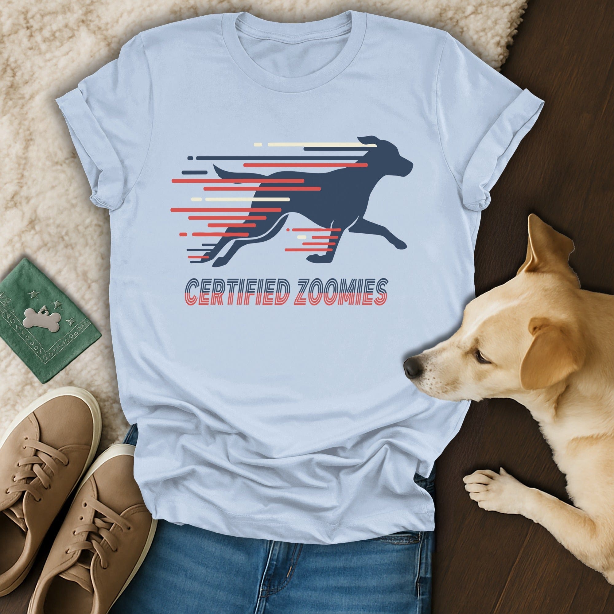 Certified Zoomies Graphic Dog Running T-Shirt