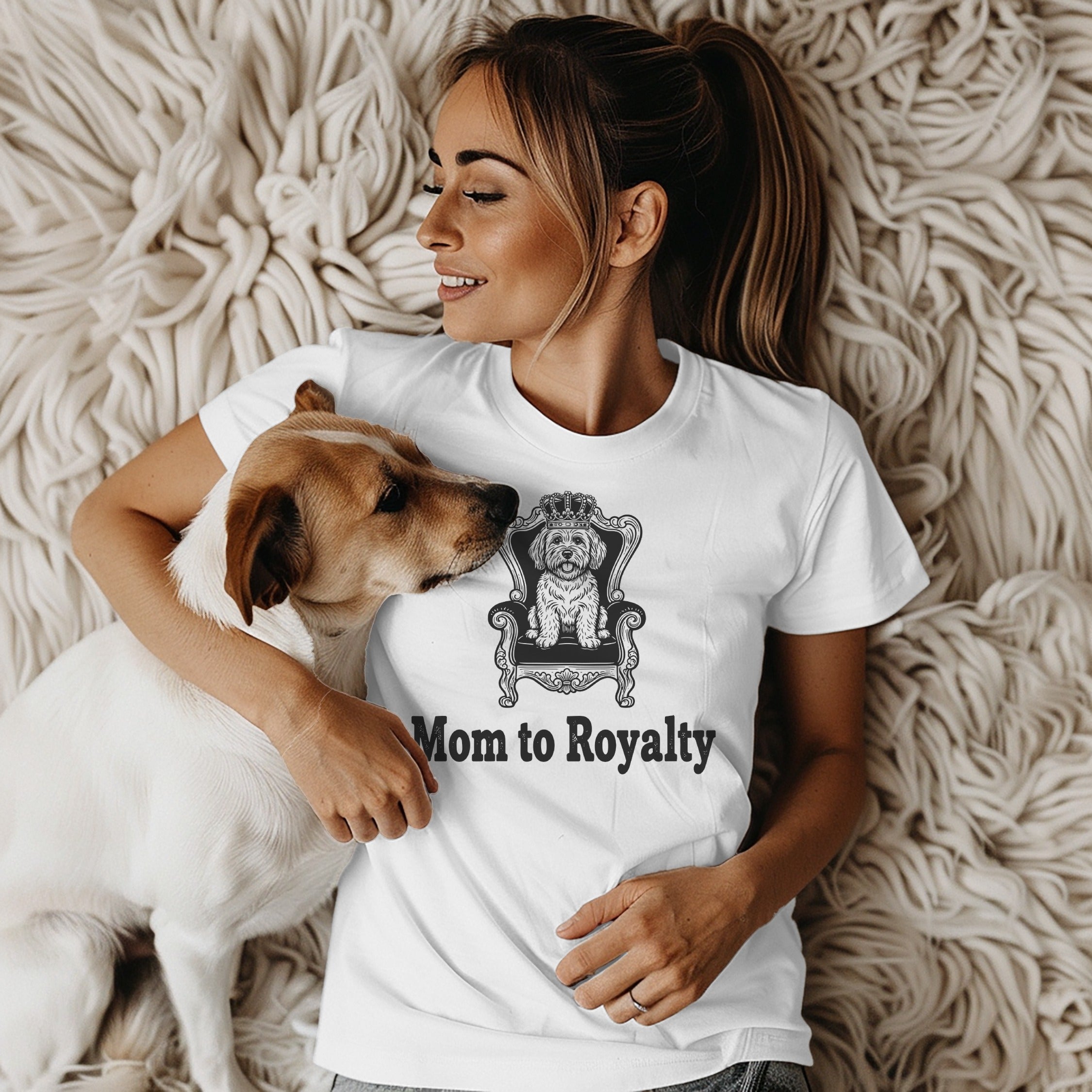 Mom to Royalty Graphic Tee for Dog Lovers Shirt