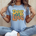 Retro Dog Love T-Shirt 🌻