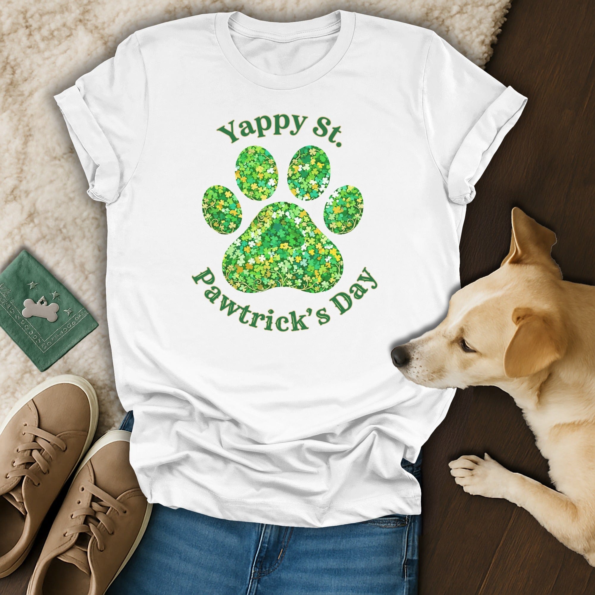 Yappy St. Pawtrick's Day Dog Lover Shirt for Pet Owners