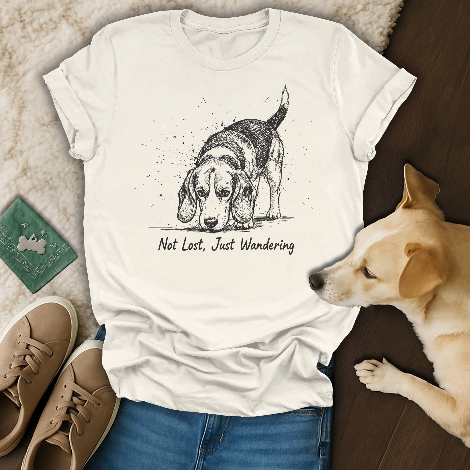 Not Lost Just Wandering 🐶 T-Shirt