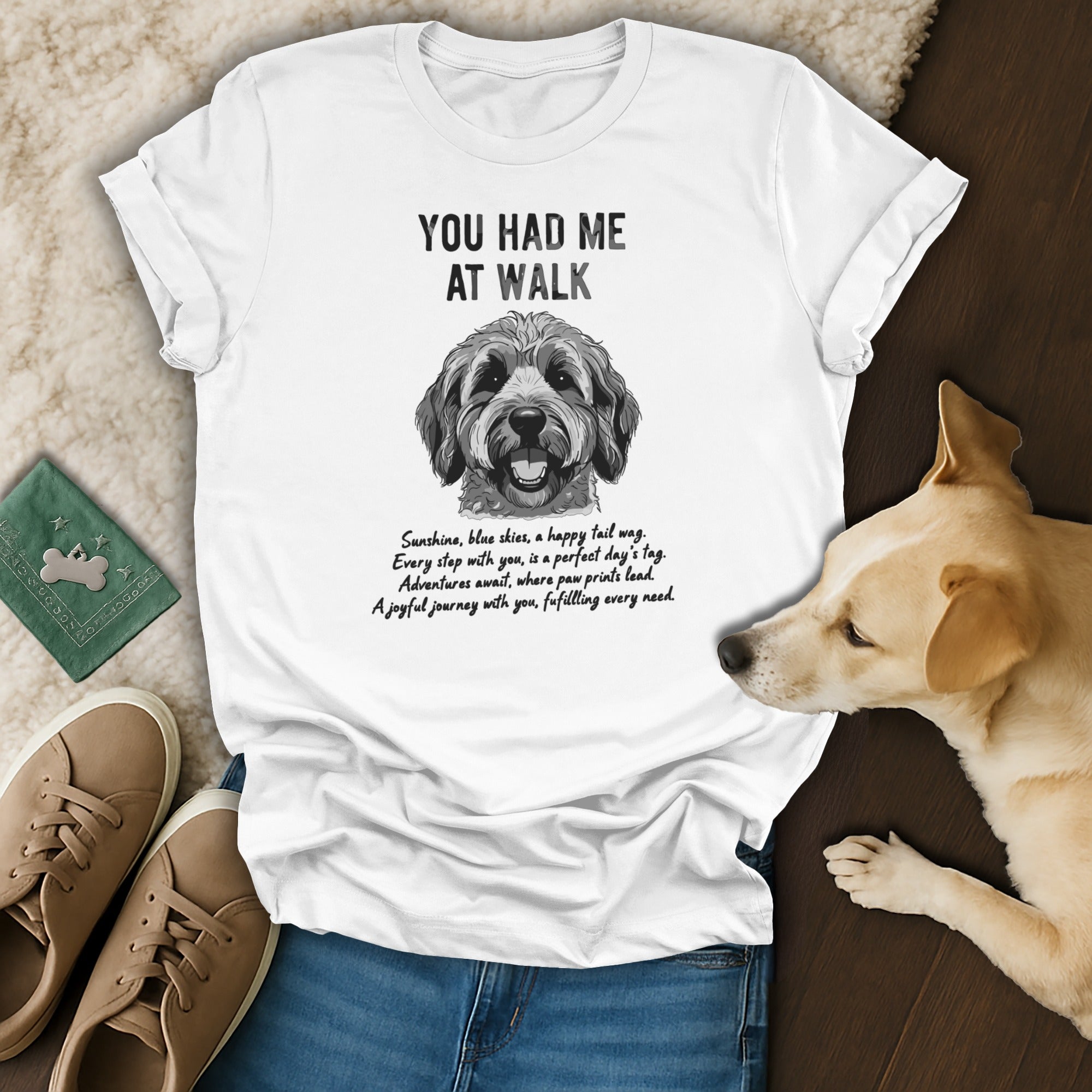 You Had Me At Walk Dog Lover Graphic T-shirt