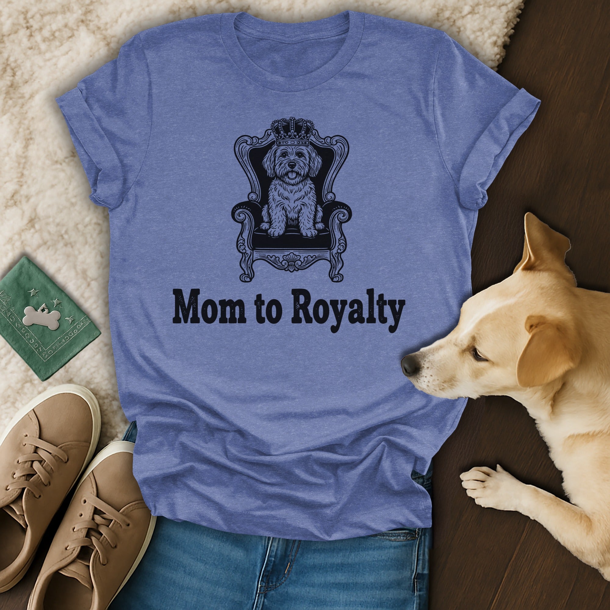 Mom to Royalty Crowned Dog Throne Shirt