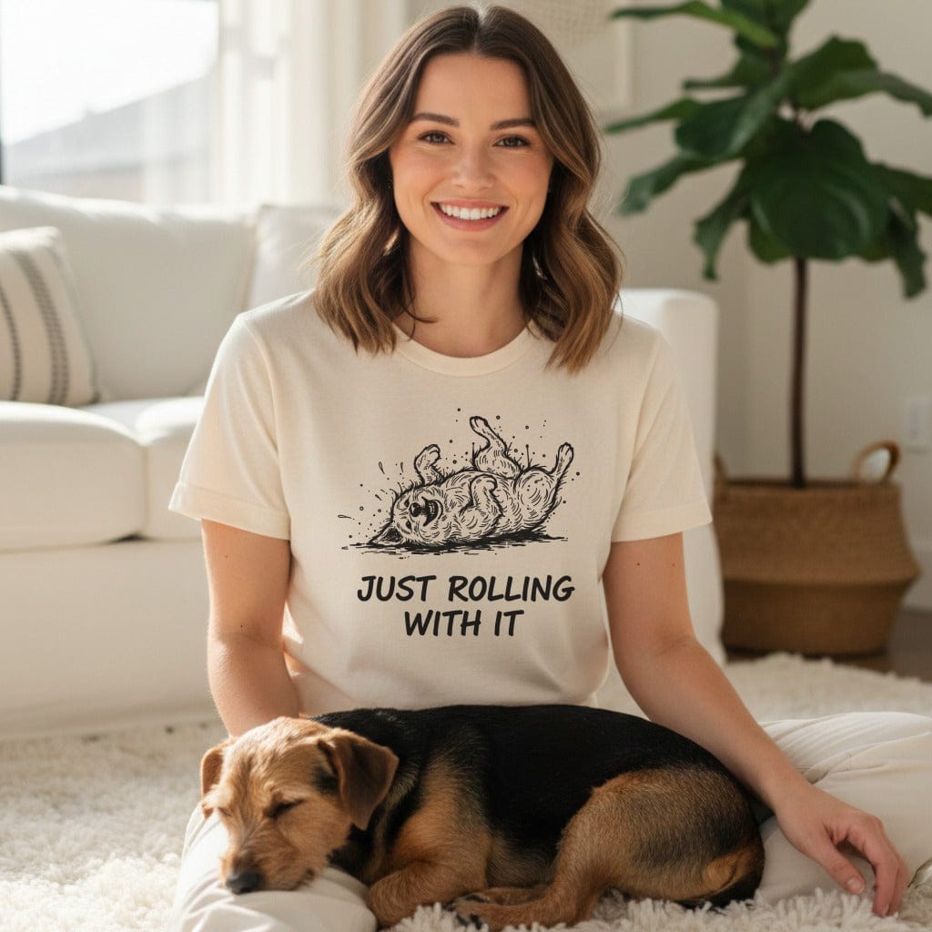 Just Rolling With It Printed T-Shirt for Pet Lovers