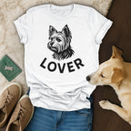 Dog Lover Graphic T-Shirt With Cute Pet Design