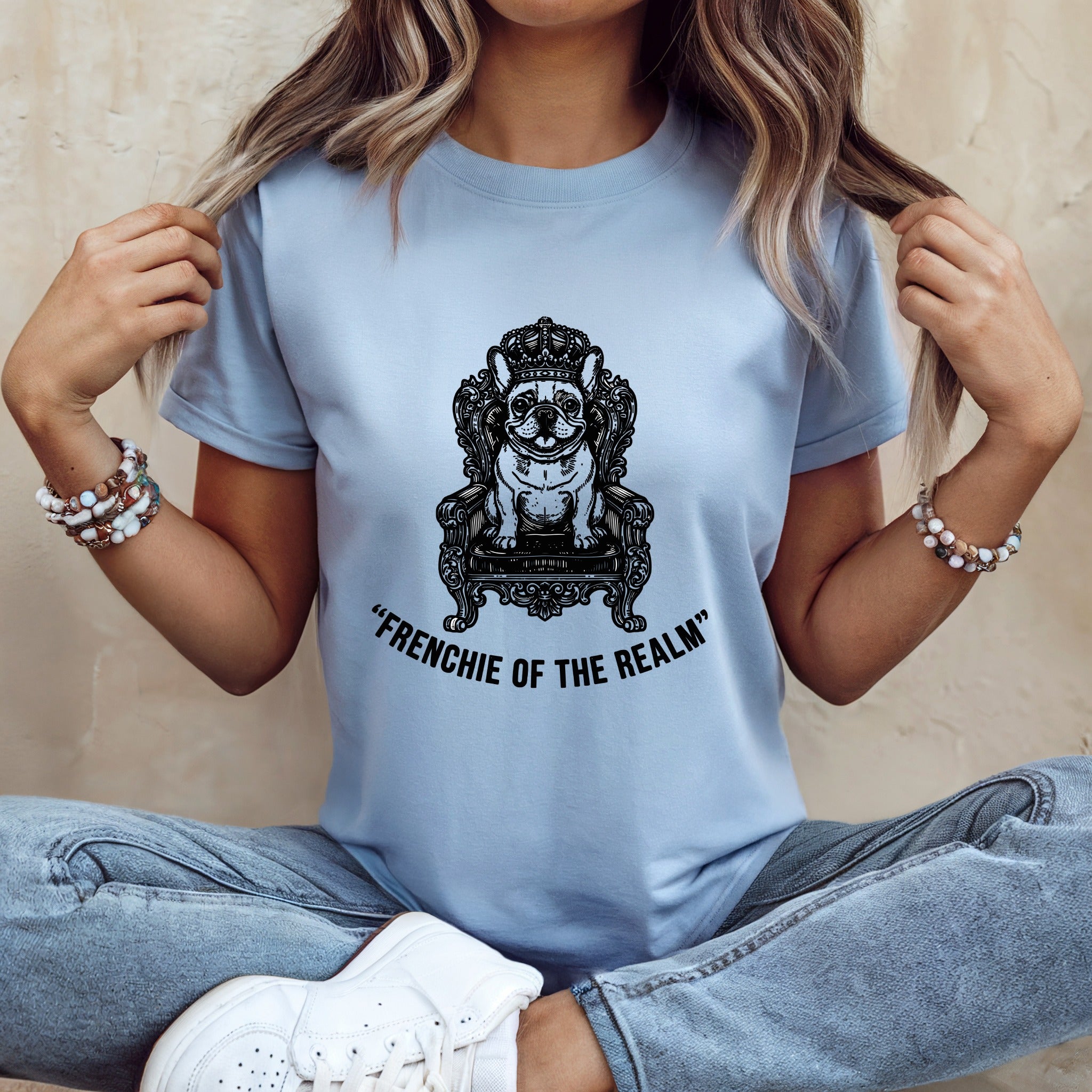 Frenchie of The Realm Graphic Tee Shirt