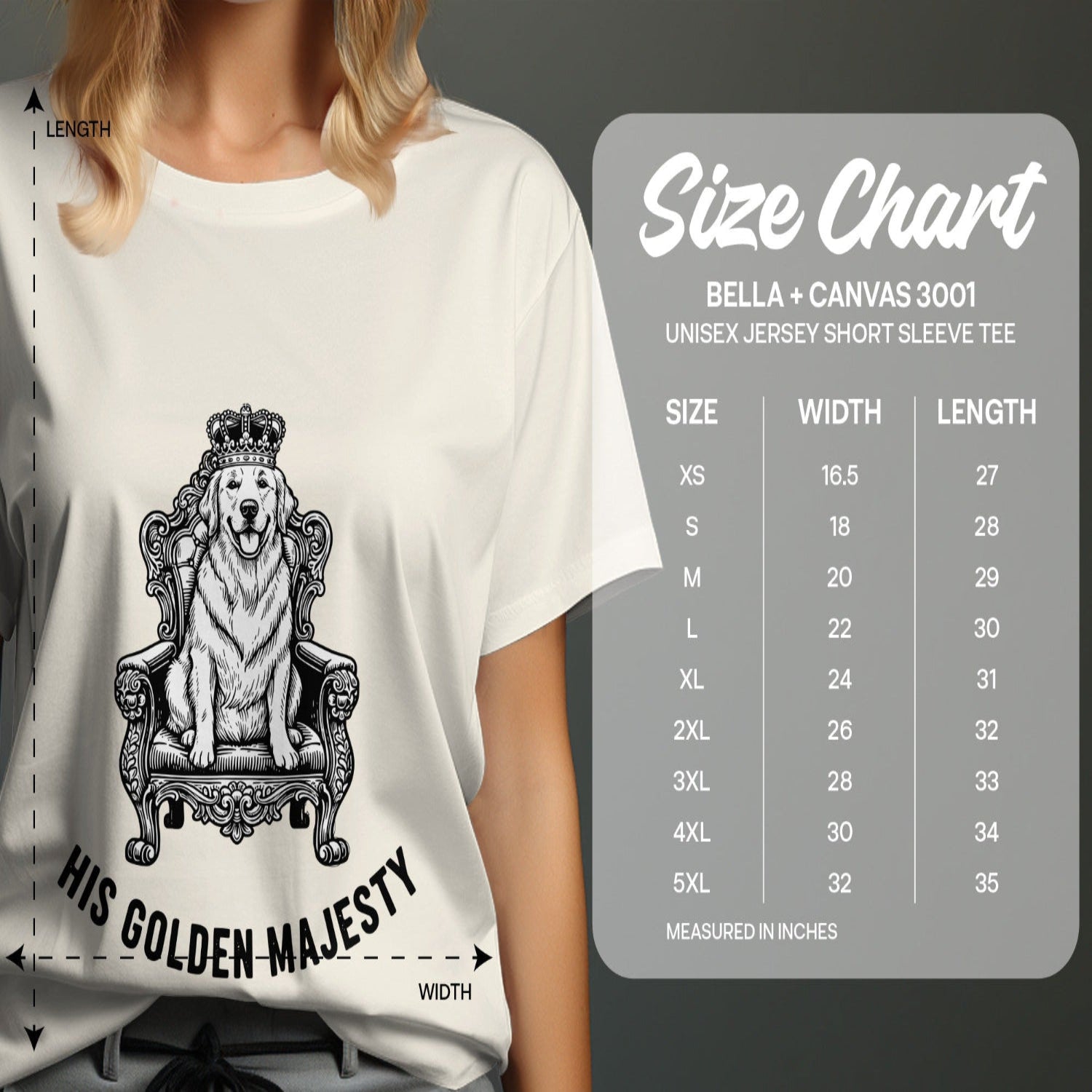 His Golden Majesty Short Sleeve Tee