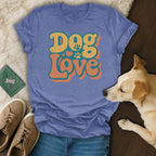 Retro Dog Love T-Shirt 🌻