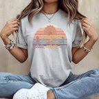 Gray t-shirt with "inhale, exhale, wag" and dog yoga graphic.