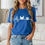 Nurse Heartbeat Dog T-Shirt 🤍