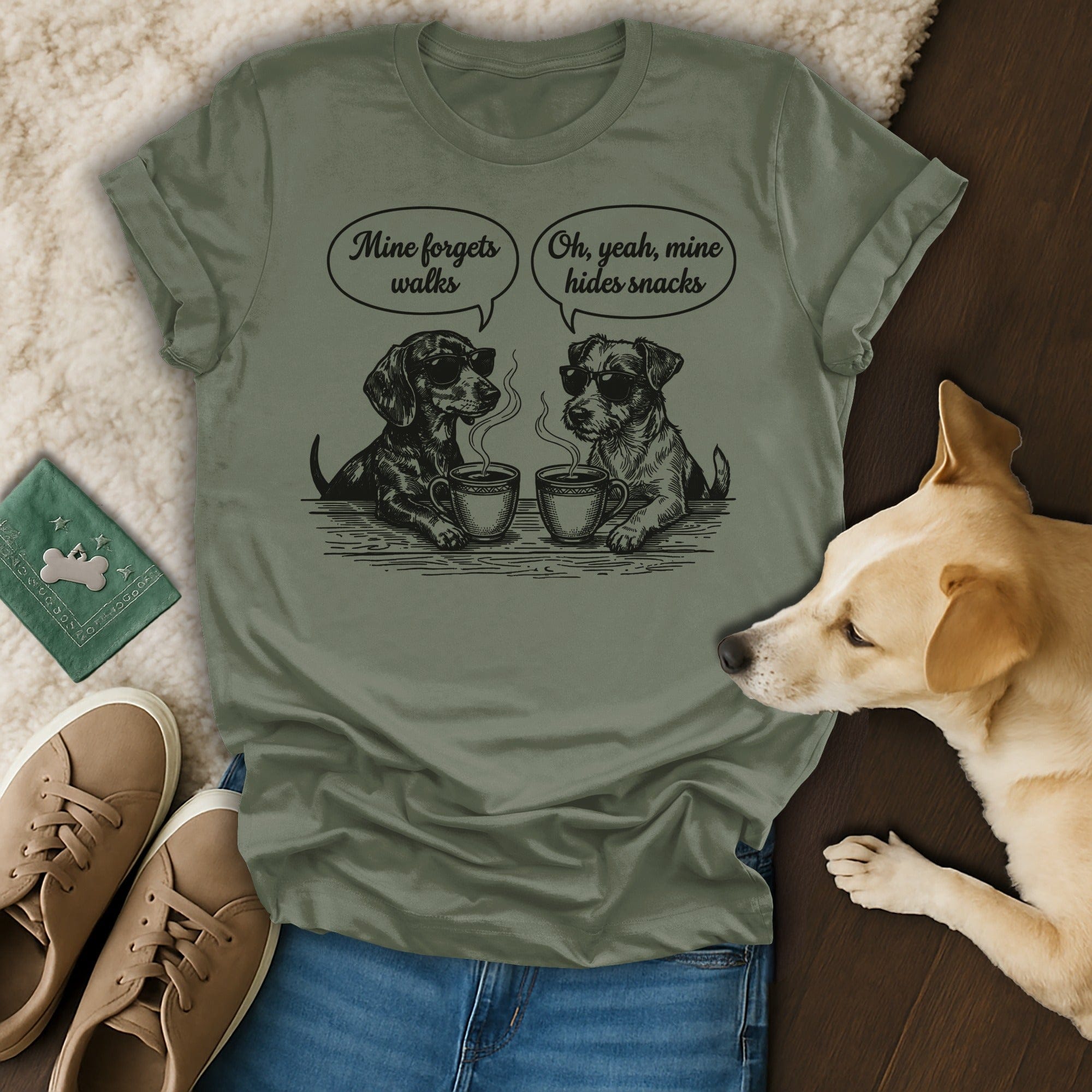 Mine forgets walks Oh yeah mine hides snacks funny dogs product type