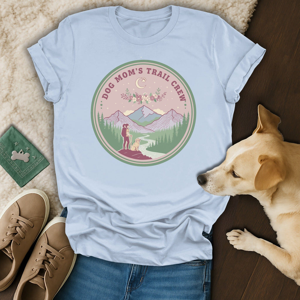 Dog Mom's Trail Crew Outdoor Hiking T-shirt
