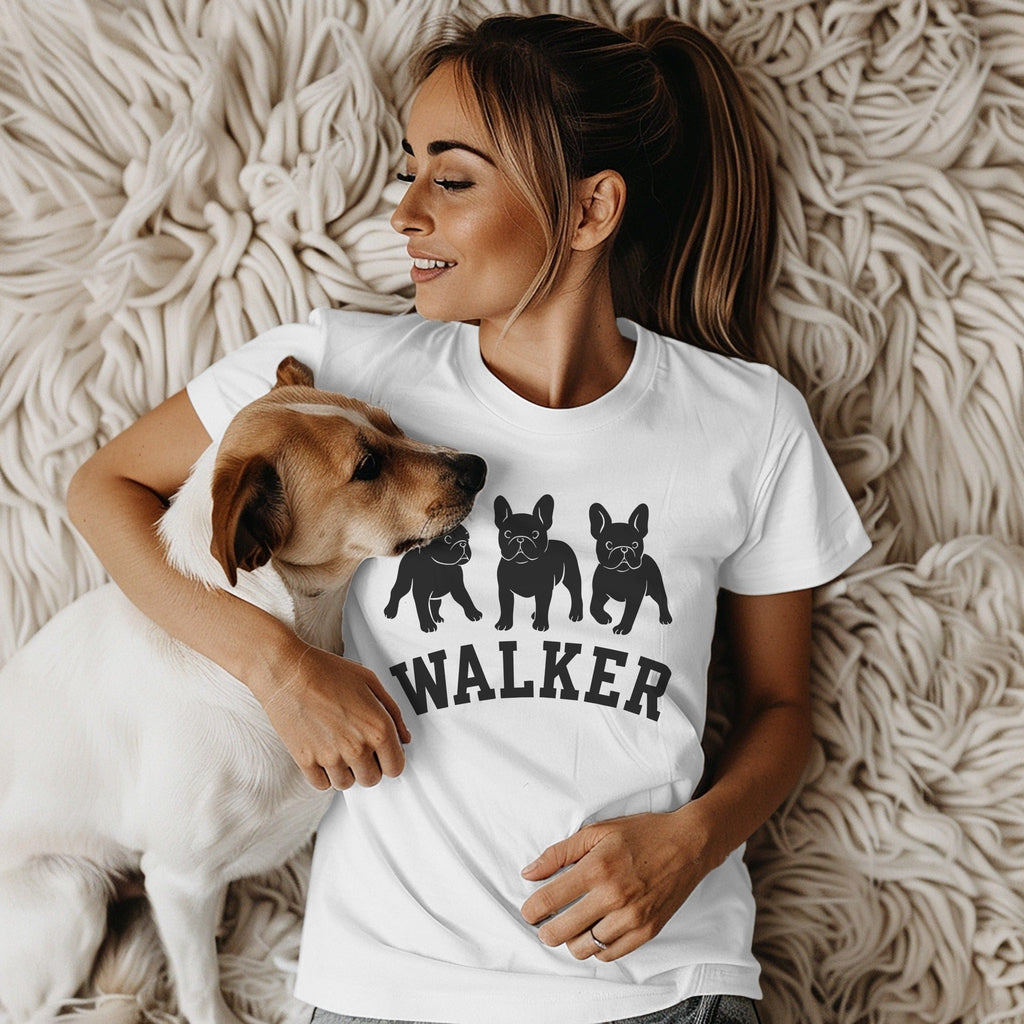 French Bulldog Walker Graphic Tee for Dog Lovers