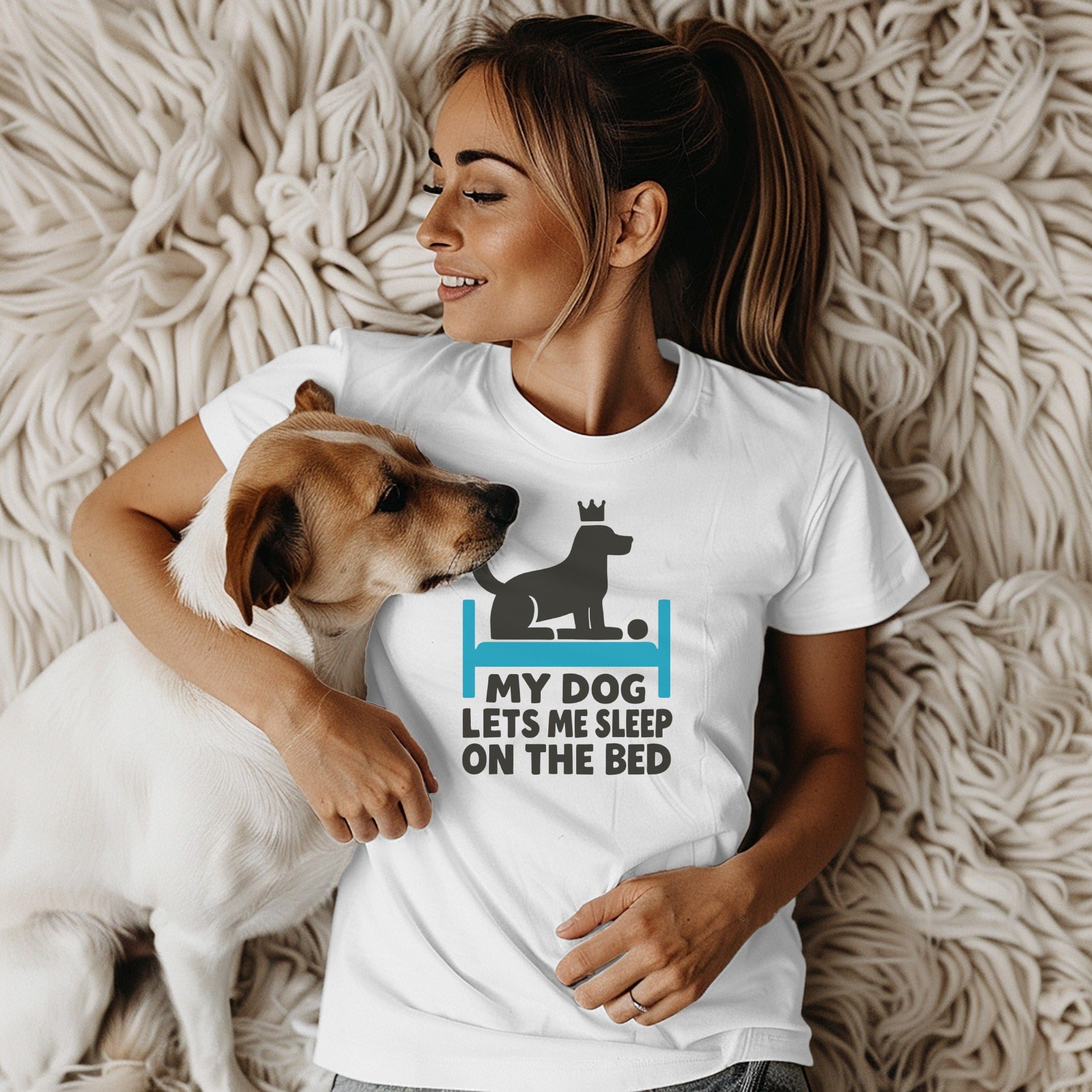 My Dog Lets Me Sleep On The Bed T-Shirt