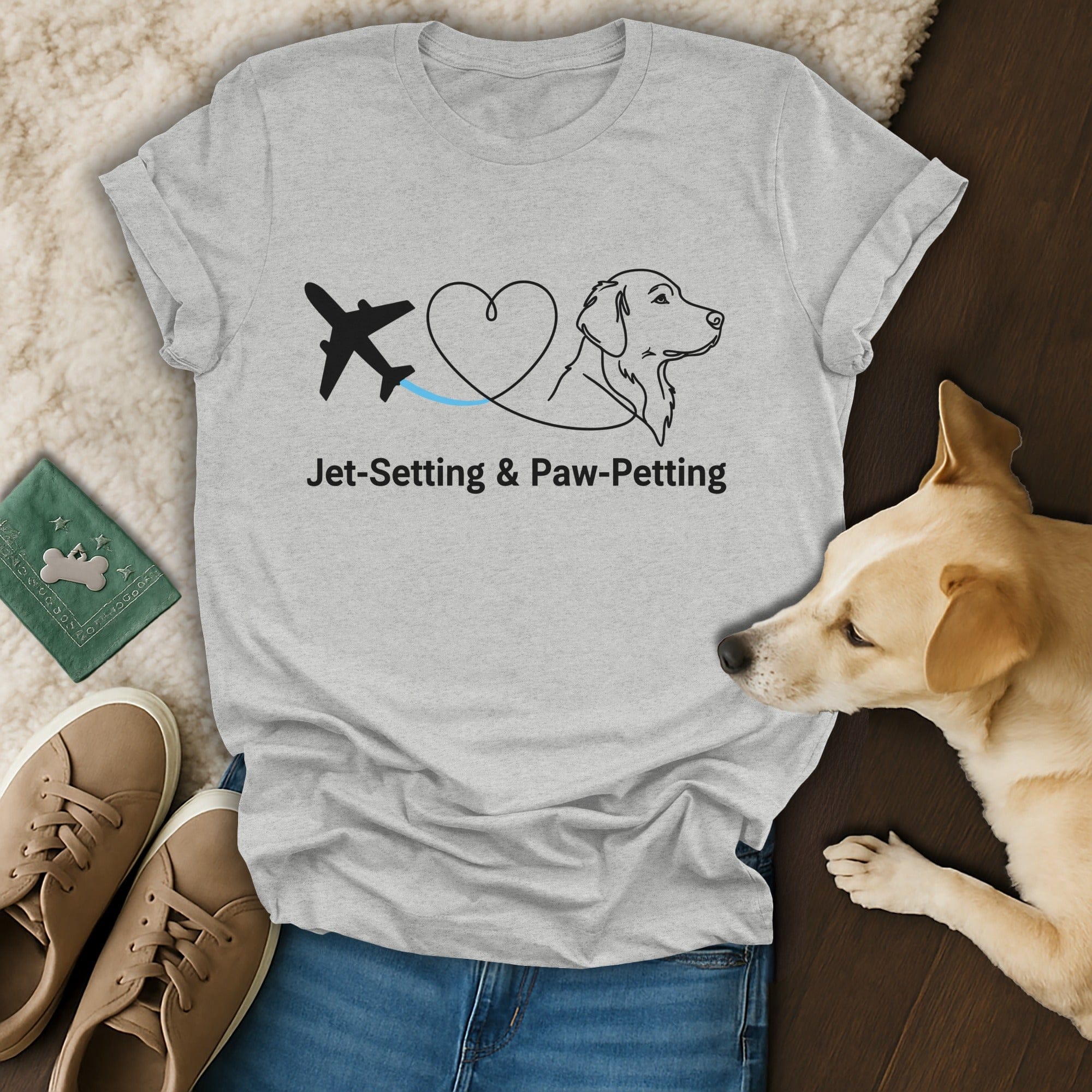 Wanderlust and Wagging Tails 🐶 T-Shirt