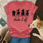 Shake It Off Doggy Dance Graphic T-shirt