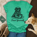 Green Golden Dog Sunglasses Coffee Treat Yourself product type