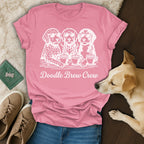 Cool Sunglasses Doodles Coffee Crew Pink T-shirt product type
Doodle, Doodle Brew Crew, Coffee Dog, Sunglasses Dog, Pink Shirt, Dog Lover, Pet Owner, Funny Dog, Goldendoodle, Labradoodle, Poodle Mix, Canine Friends, Brew Crew, Animal Graphic, Cute Dog, Dog Mom Gift, Dog Dad Gift, Unique Design, Graphic Tee, Dog Apparel