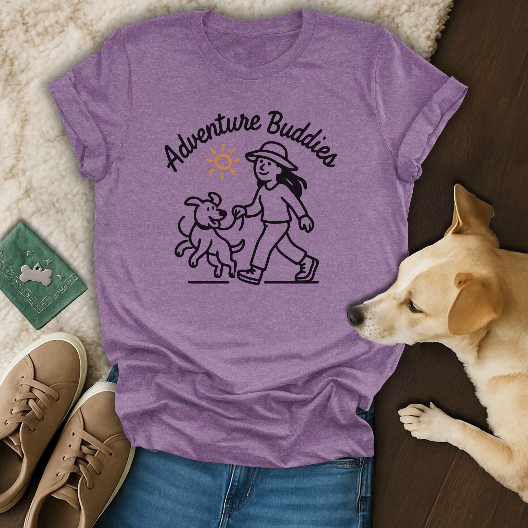 Adventure Buddies Graphic T-Shirt for Dog Lovers