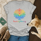 Pawsitively Blooming Vibrant Pet Lovers T-Shirt