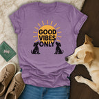 Good Vibes Only Sun and Dogs Graphic Tee Product