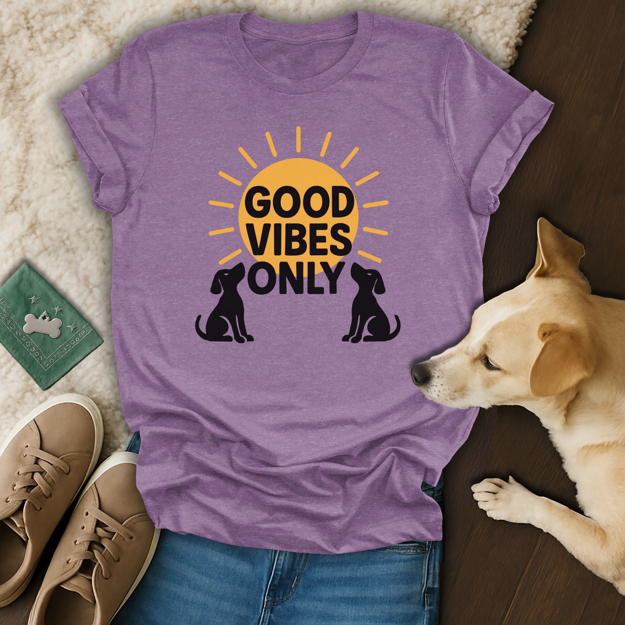 Good Vibes Only Sun and Dogs Graphic Tee Product