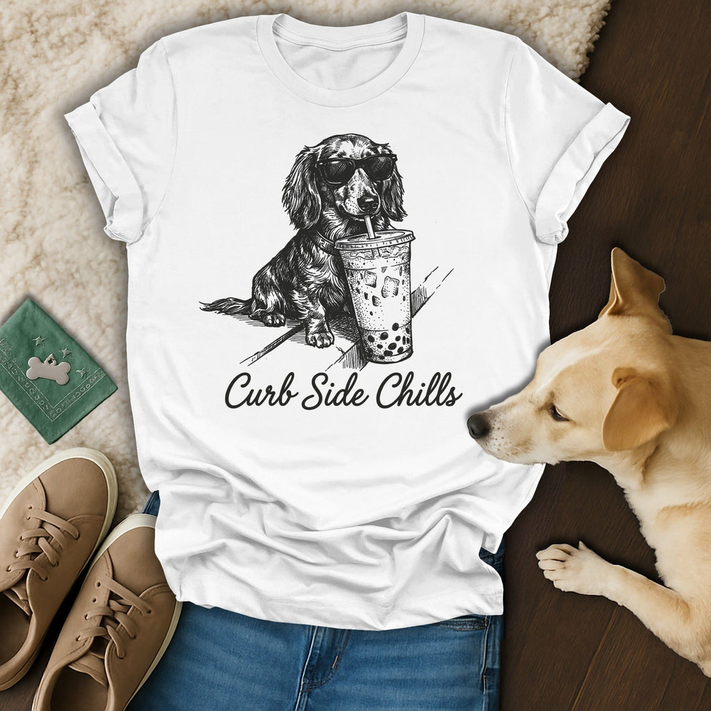Curb Side Chills Dachshund Dog Sunglasses Boba Tea product type