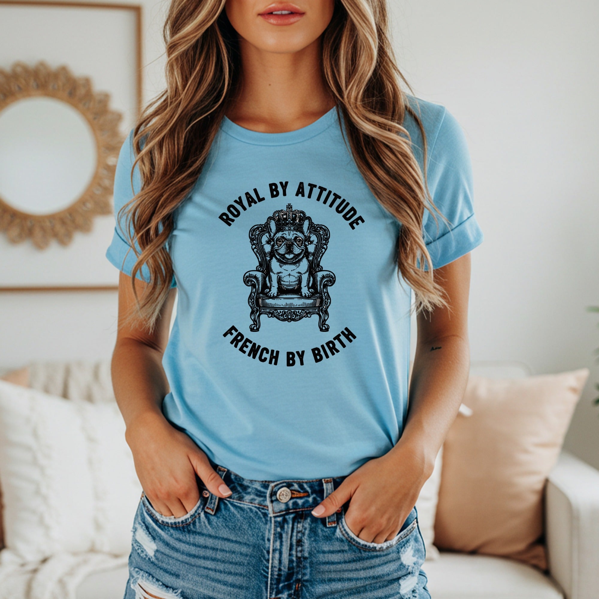 Royal By Attitude French By Birth Graphic T-Shirt