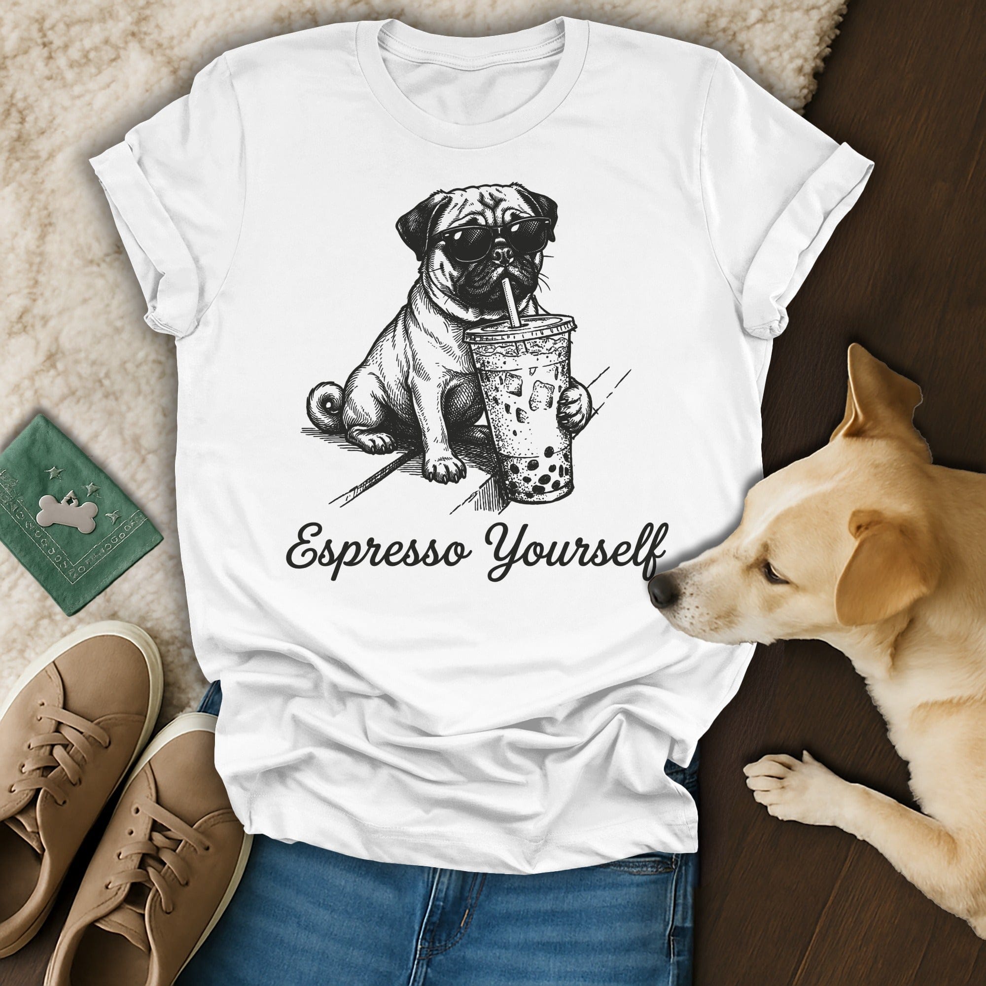 Cool Pug Sunglasses Boba Espresso Yourself Dog Fun product type
Pug
Dog
Espresso Yourself
Coffee Lover
Boba Tea
Bubble Tea
Sunglasses
Cool Dog
Funny Dog
Pet Lover
Animal Lover
Cute Pug
Graphic Tee
Unique Design
Humorous Shirt
Dog Mom Gift
Dog Dad Gift
Puppy Design
Trendy Shirt
Beverage Theme