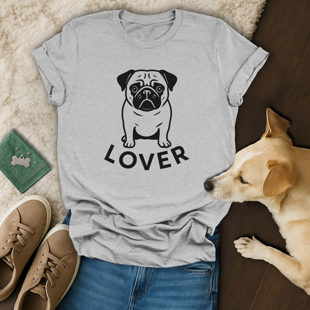 Pug Lover Graphic Tee Casual Tee for Pet Lovers