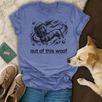 Out of this Woof Astronaut Dachshund Space design product type