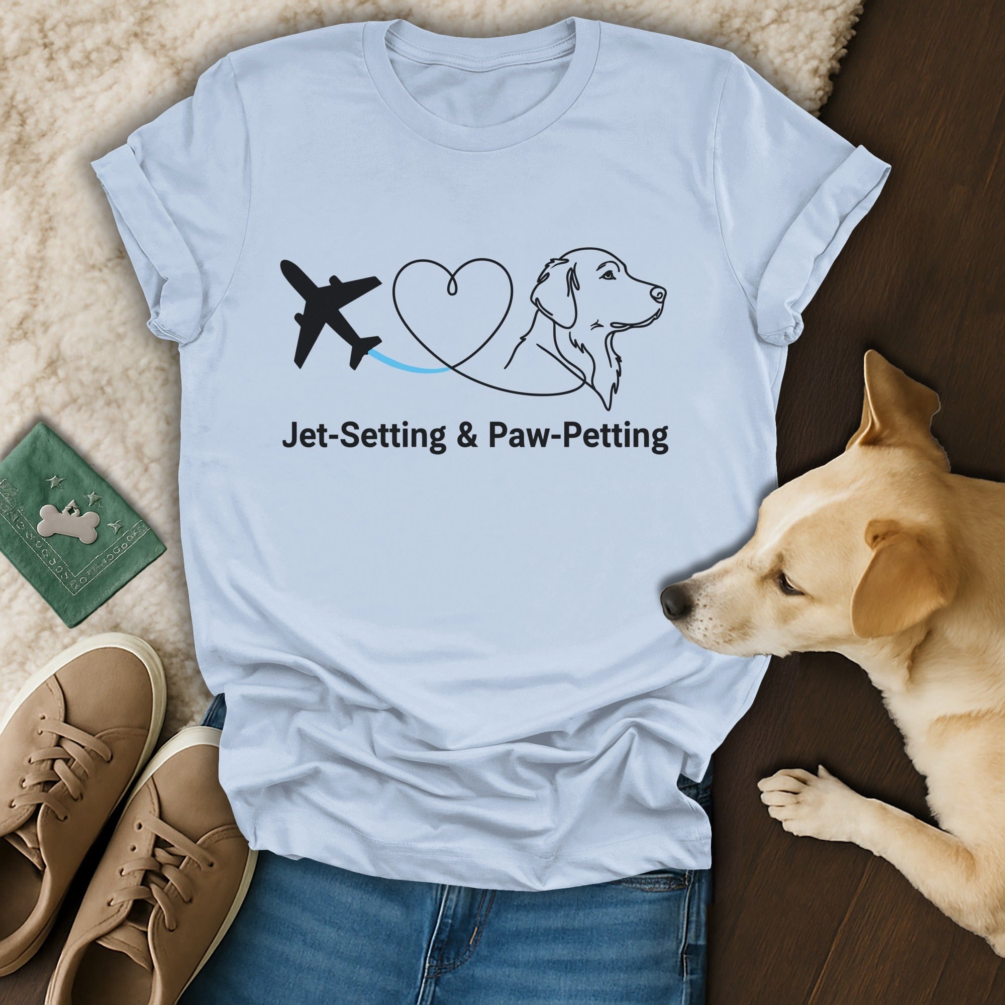 Wanderlust and Wagging Tails 🐶 T-Shirt