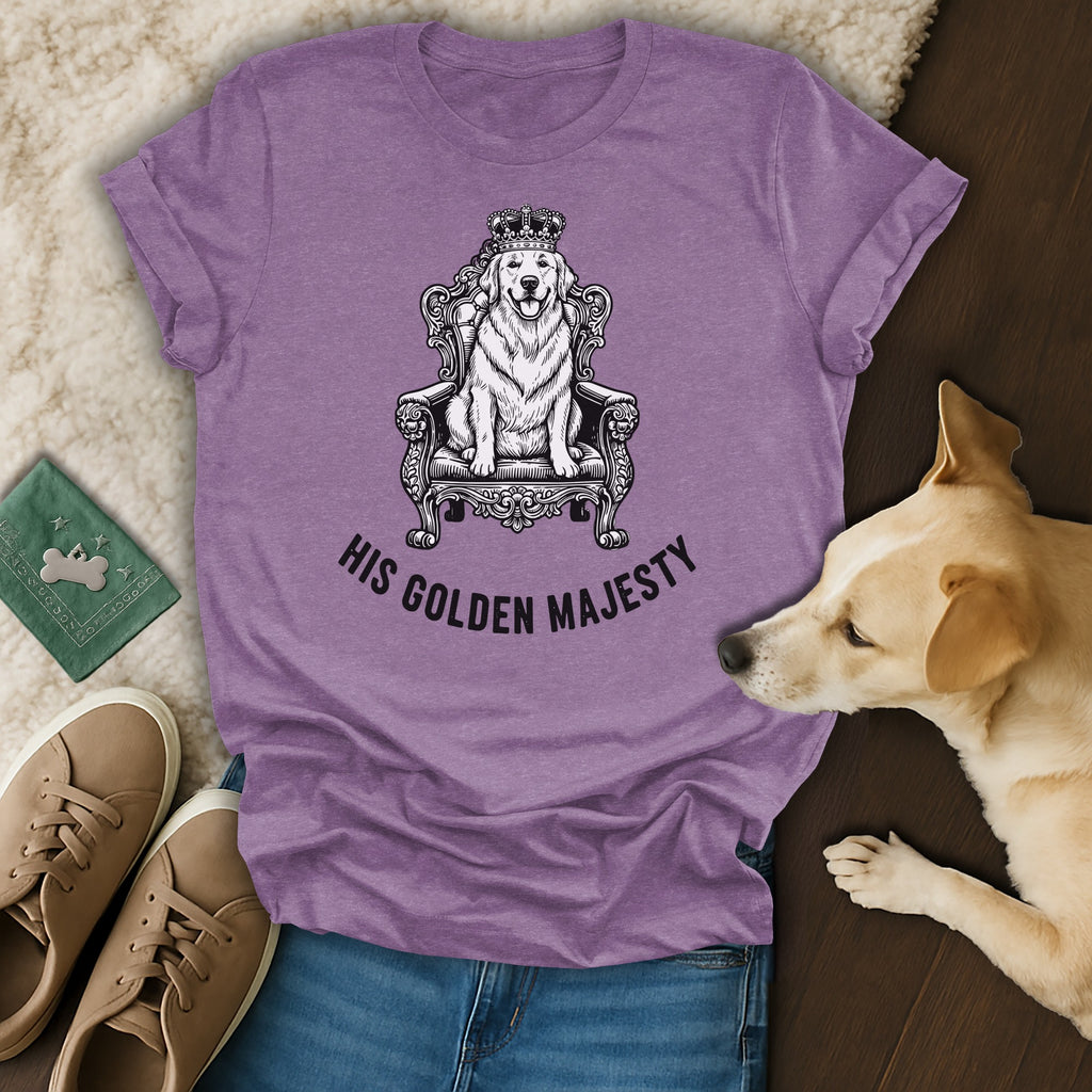 His Golden Majesty Crown Dog Throne Tee product