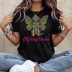 Vibrant Labrador Butterfly Wings My Wing Woman product type
Dog, Butterfly, Colorful, Vibrant, Labrador, Pet, Animal, Friend, Wing Woman, Women, Apparel, Graphic Tee, Unique Design, Artistic, Rainbow Colors, Cute Dog, Dog Lover Gift, Statement Piece, Creature Design, Pop Art Style